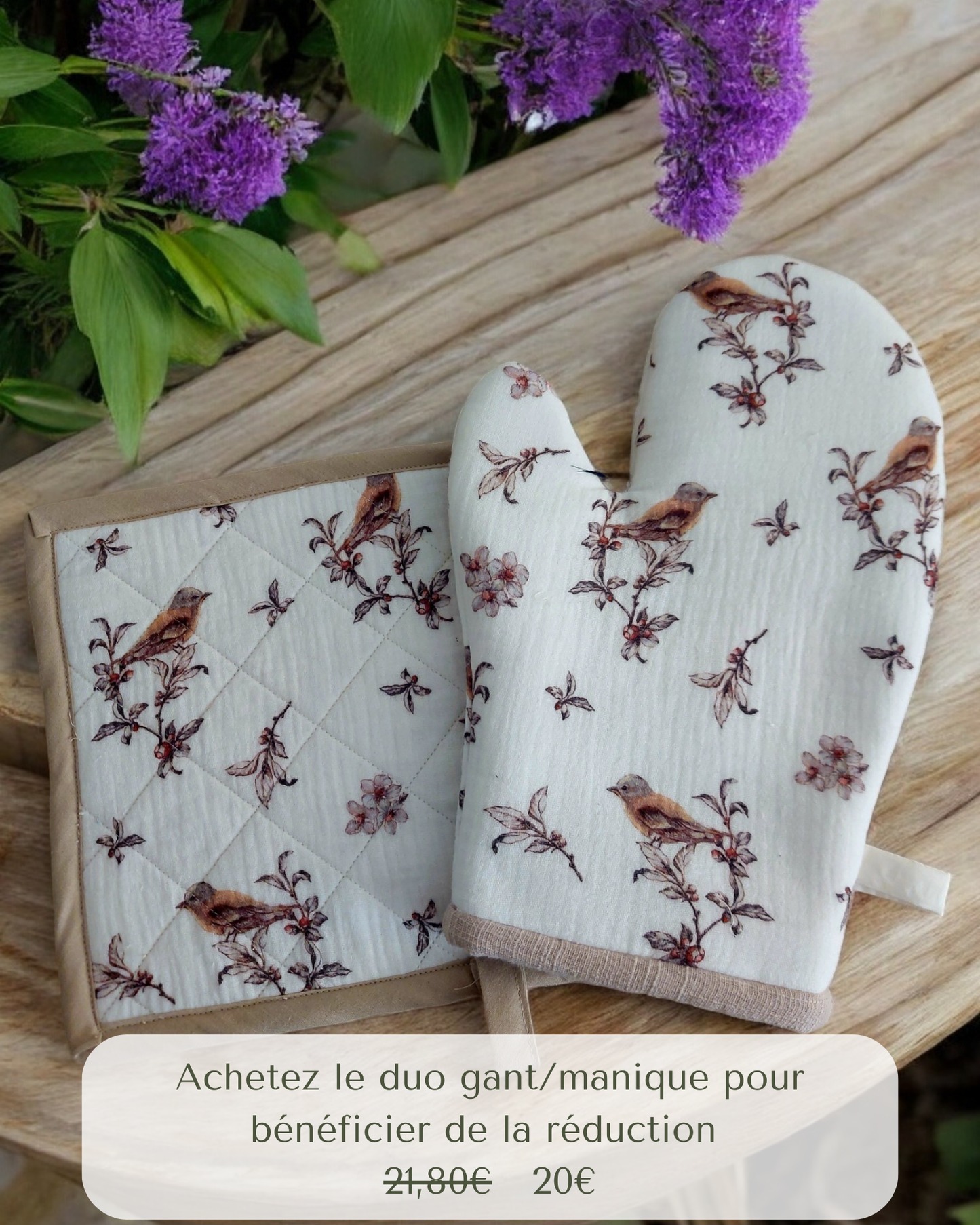 Gant de cuisine - Oiseaux